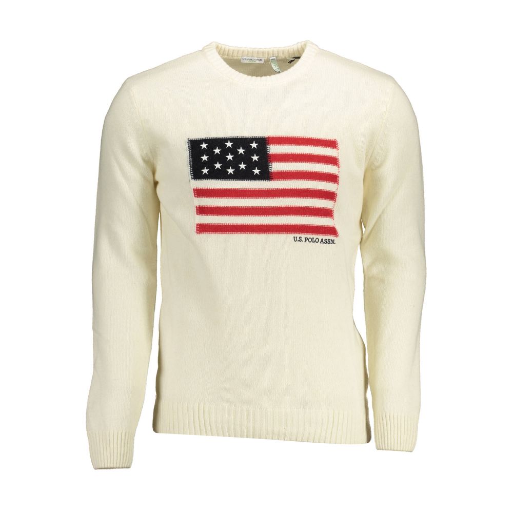 Pull en laine blanc U.S. POLO ASSN.