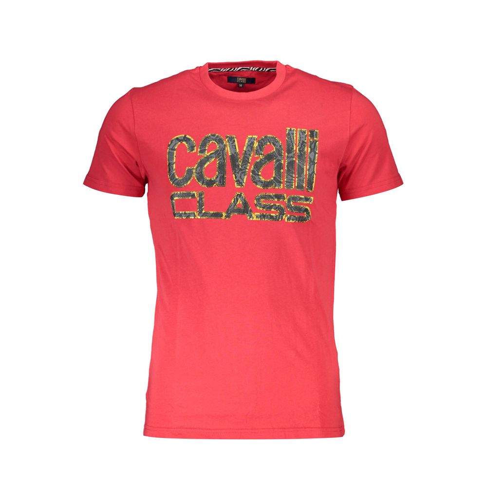 T-shirt en coton rouge Cavalli Class