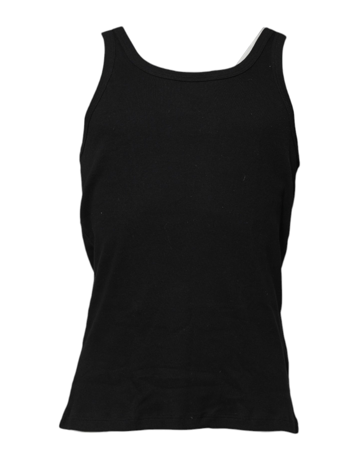 T-shirt débardeur sans manches en coton noir Dolce & Gabbana