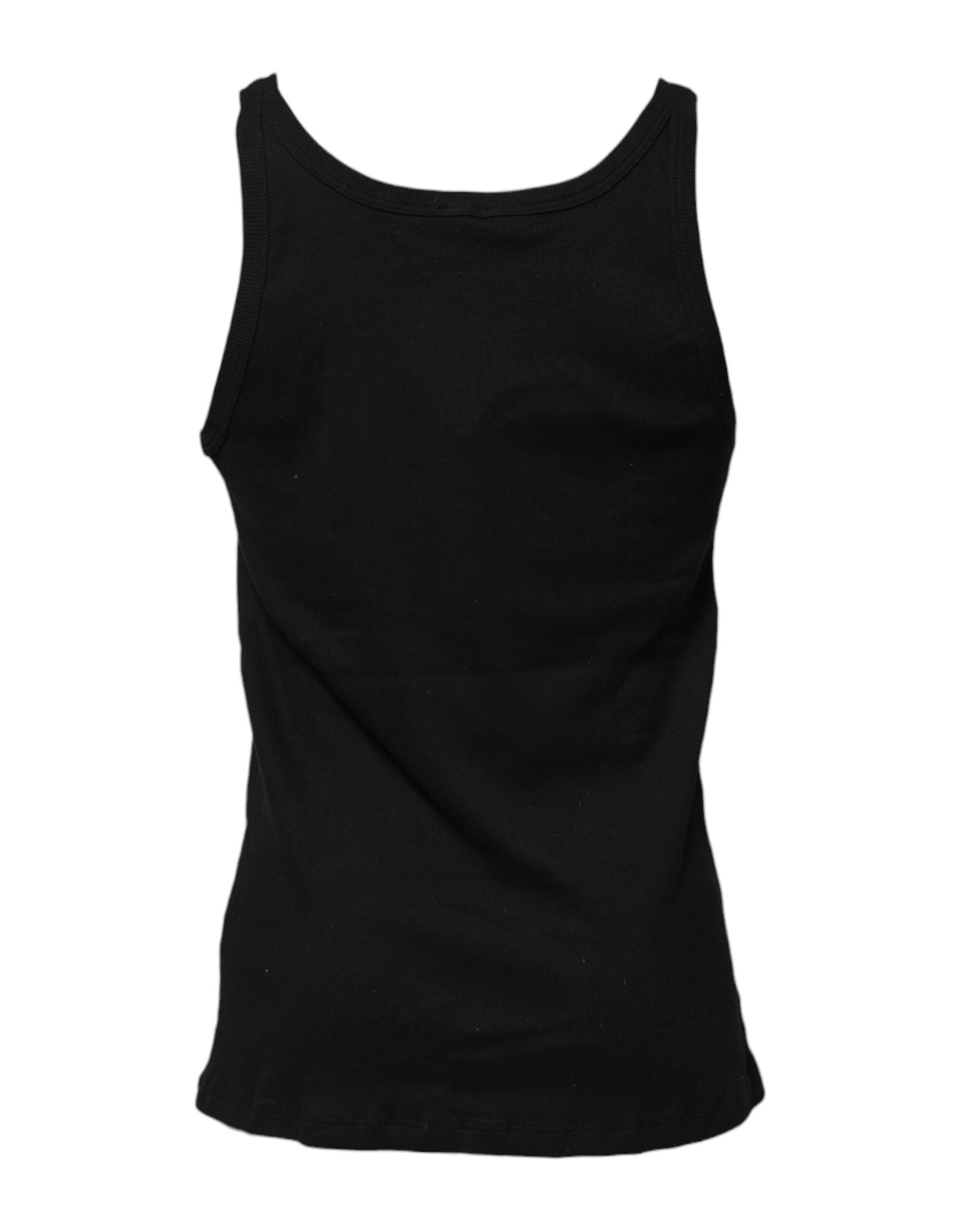 T-shirt débardeur sans manches en coton noir Dolce & Gabbana