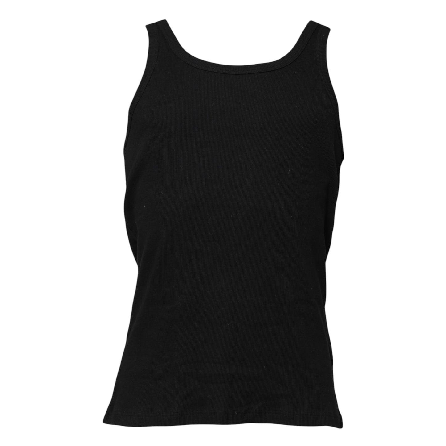 T-shirt débardeur sans manches en coton noir Dolce & Gabbana