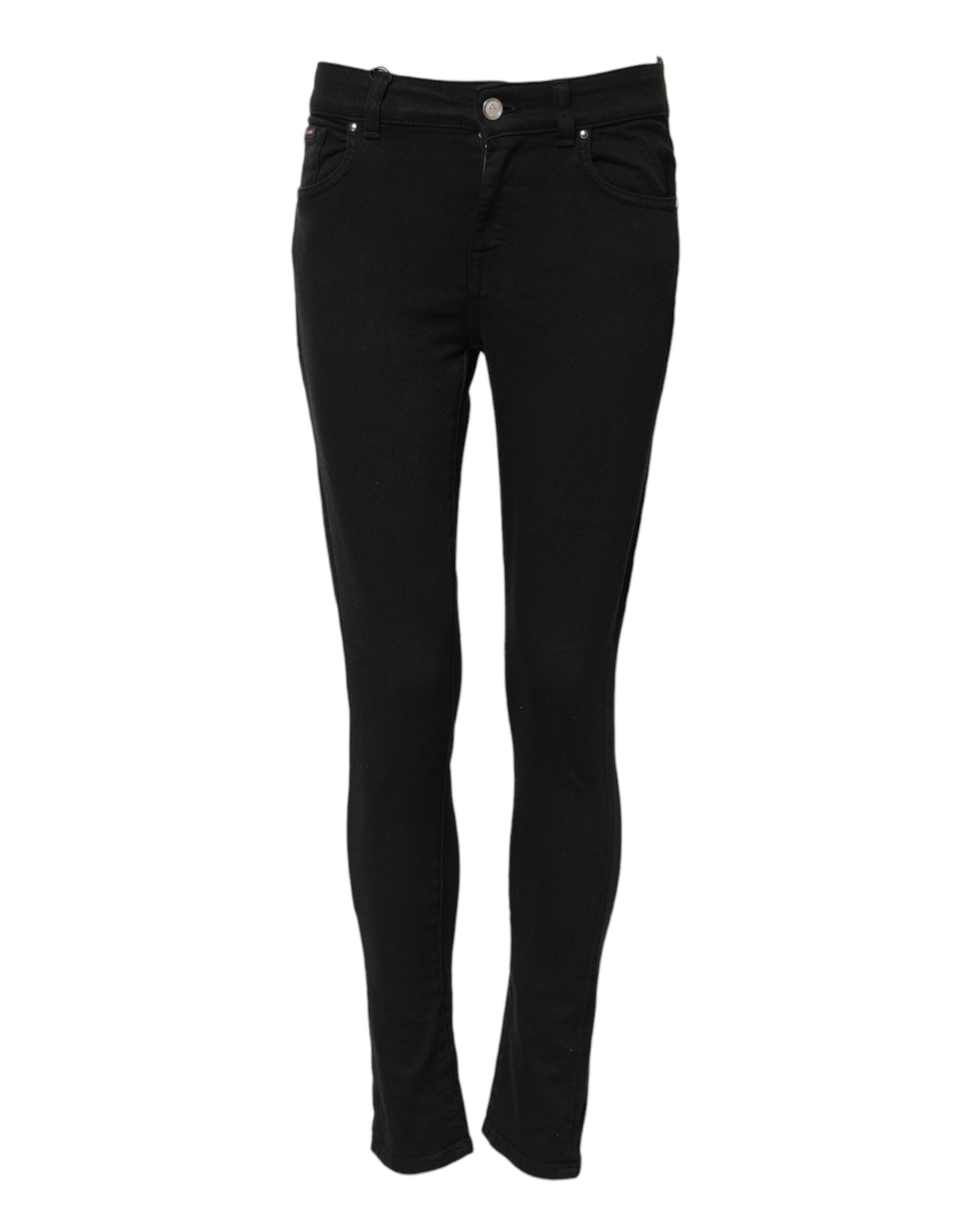 Dolce & Gabbana Black Cotton Stretch Slim Fit Denim Jeans by Dolce & Gabbana