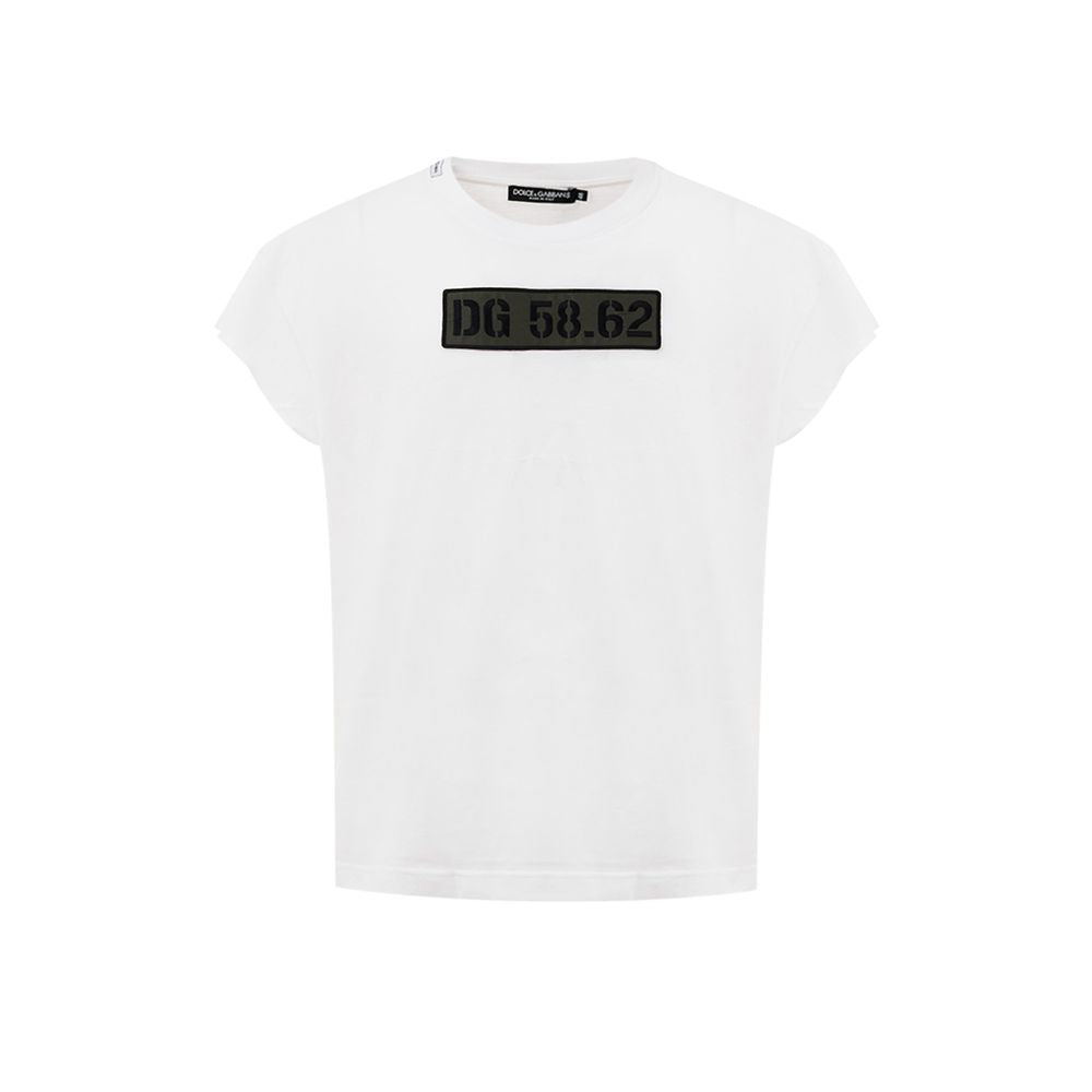 T-shirt en coton blanc Dolce & Gabbana