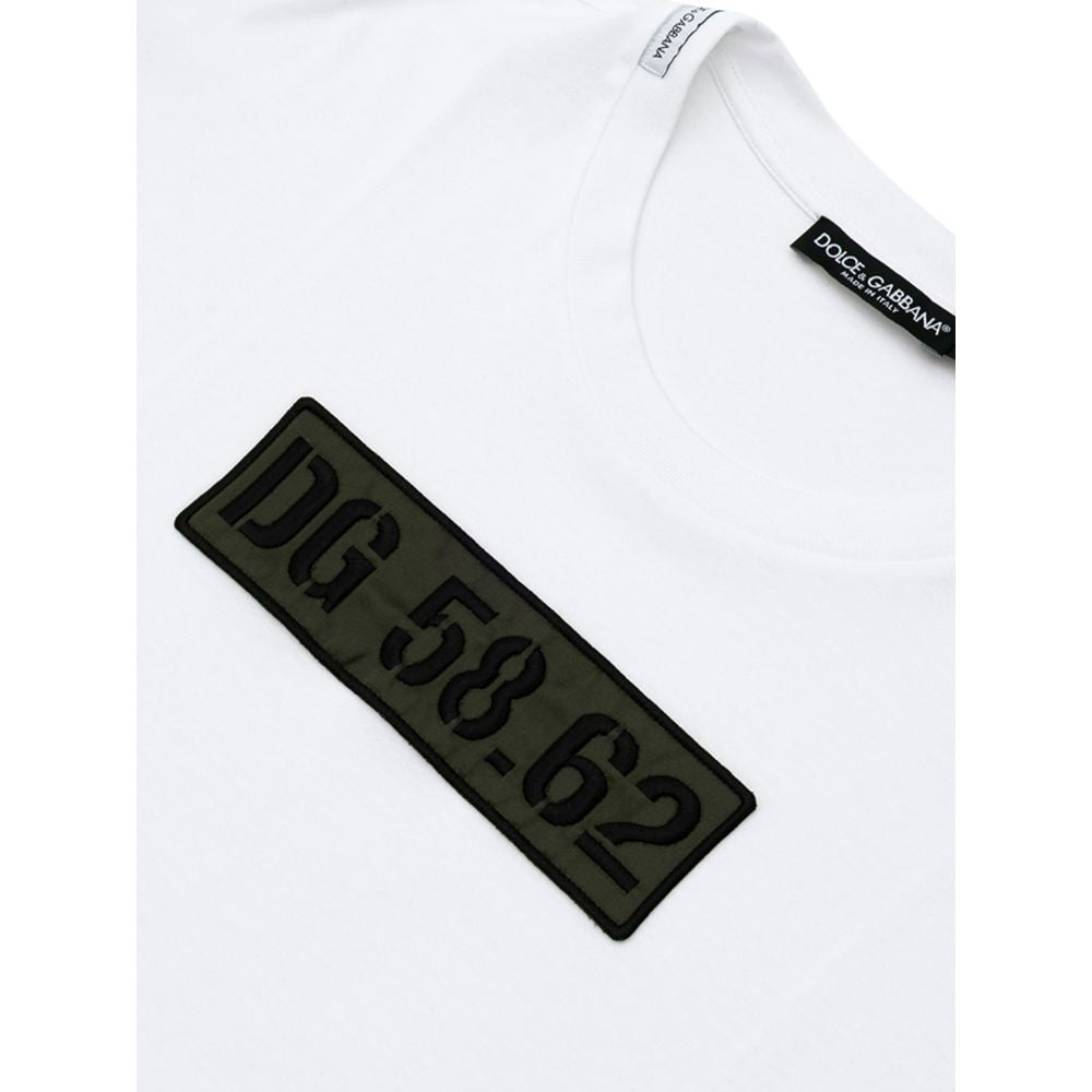 T-shirt en coton blanc Dolce & Gabbana