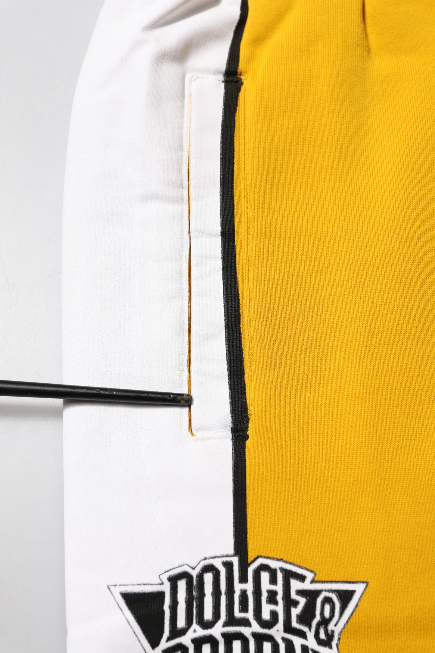 Pantalon de jogging en coton jaune Dolce & Gabbana