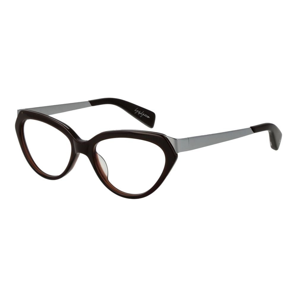 Montures de lunettes unisexes marron Yohji Yamamoto
