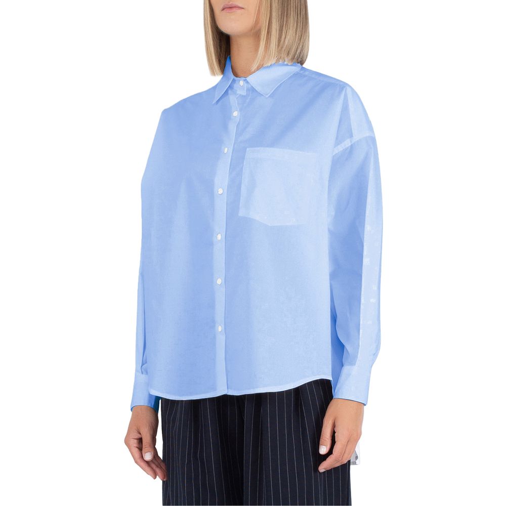 Chemise en coton bleu Comme des Garçons Fuckdown