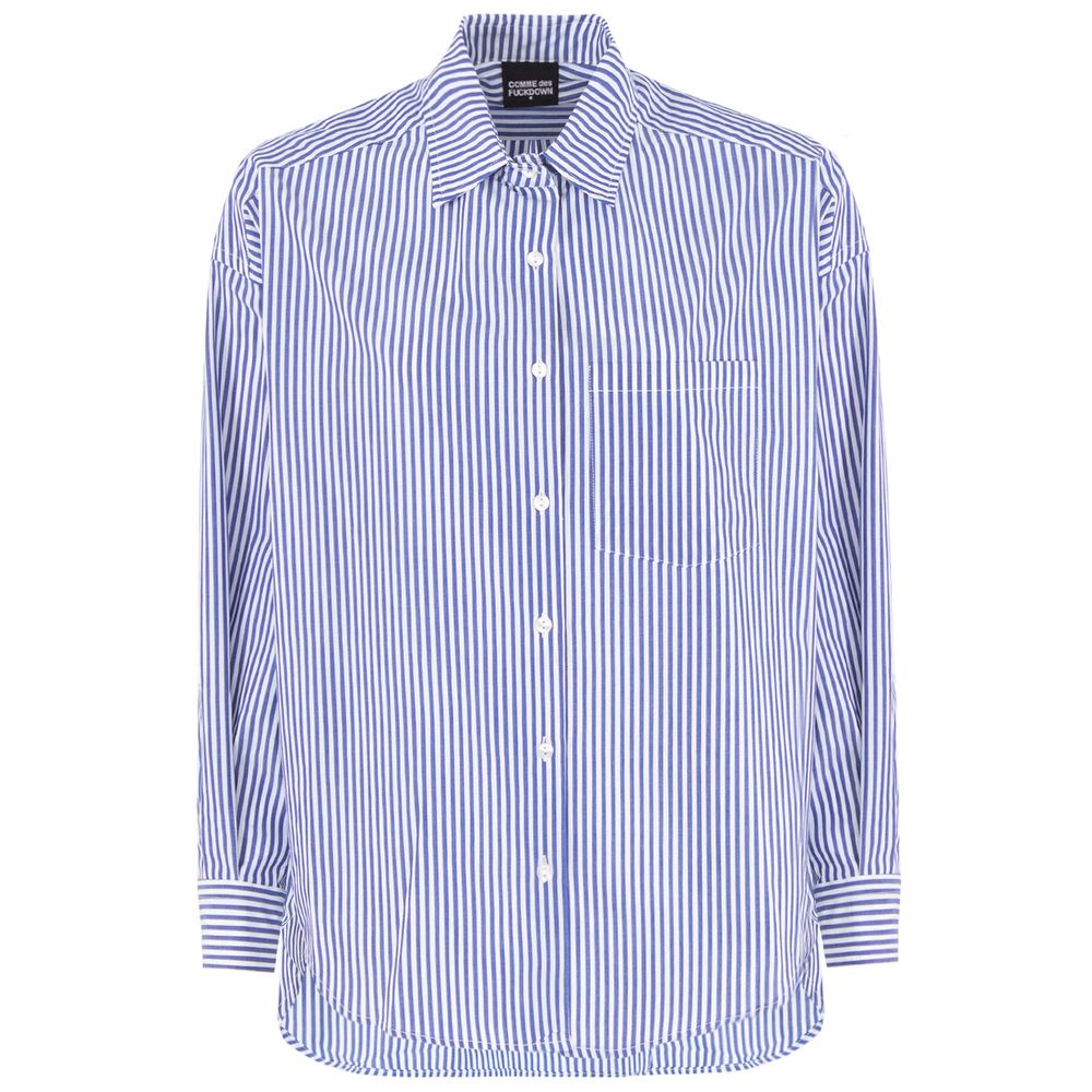 Chemise en coton bleu Comme des Garçons Fuckdown