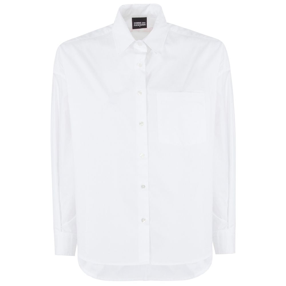 Chemise en coton blanc Comme des Garçons Fuckdown