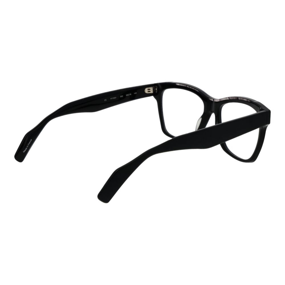Montures optiques unisexes noires Yohji Yamamoto
