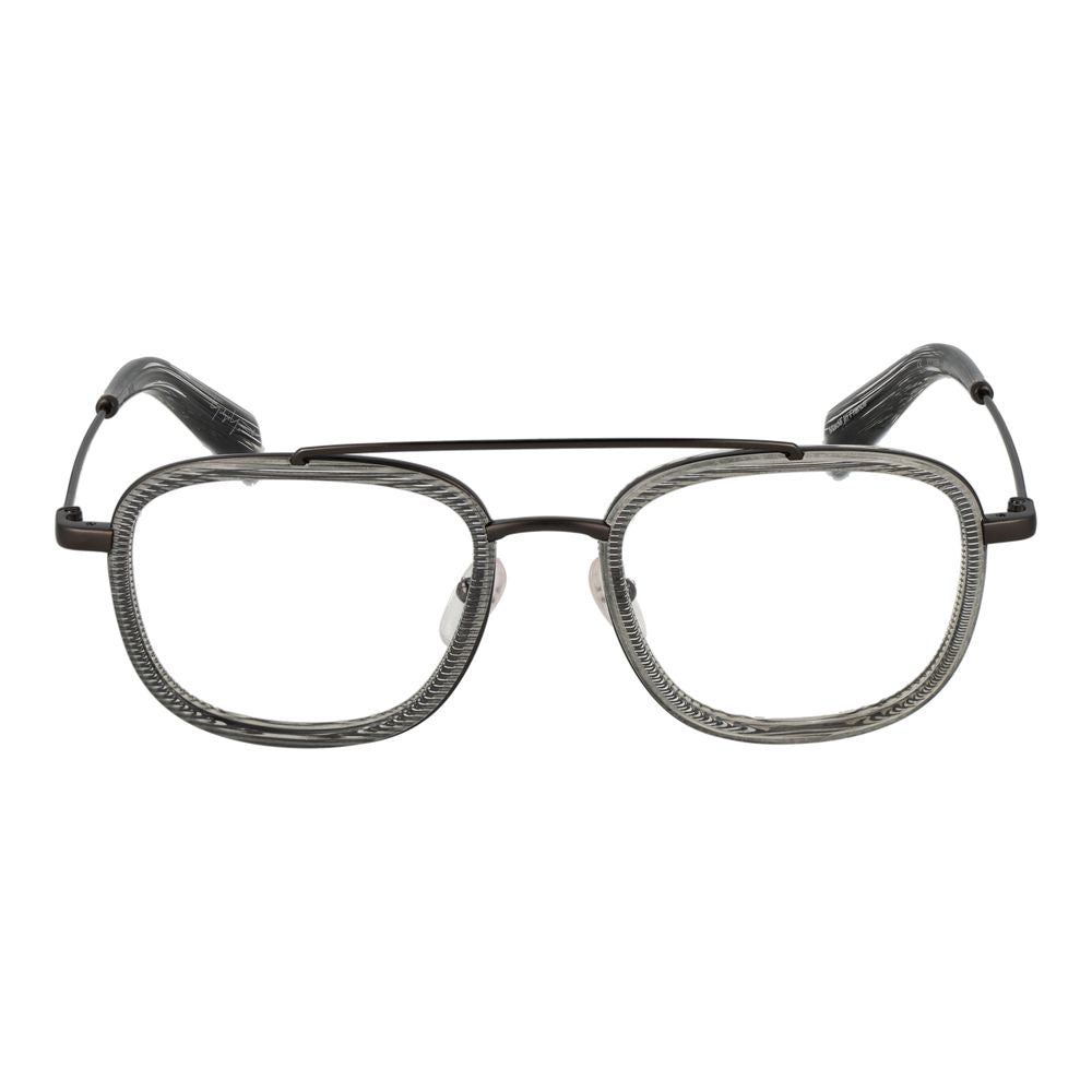 Montures optiques grises pour homme Yohji Yamamoto