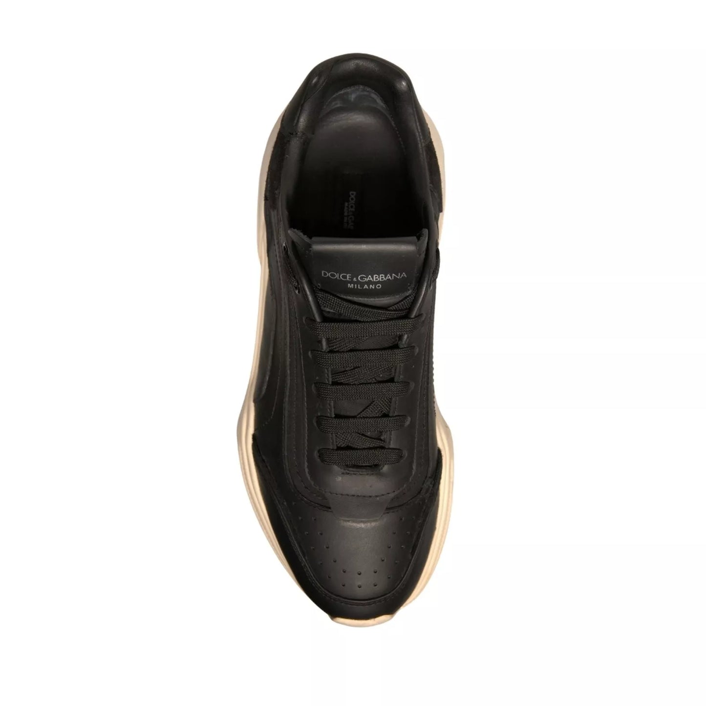 Dolce & Gabbana Black White Daymaster Low Top Sneaker Shoe by Dolce & Gabbana
