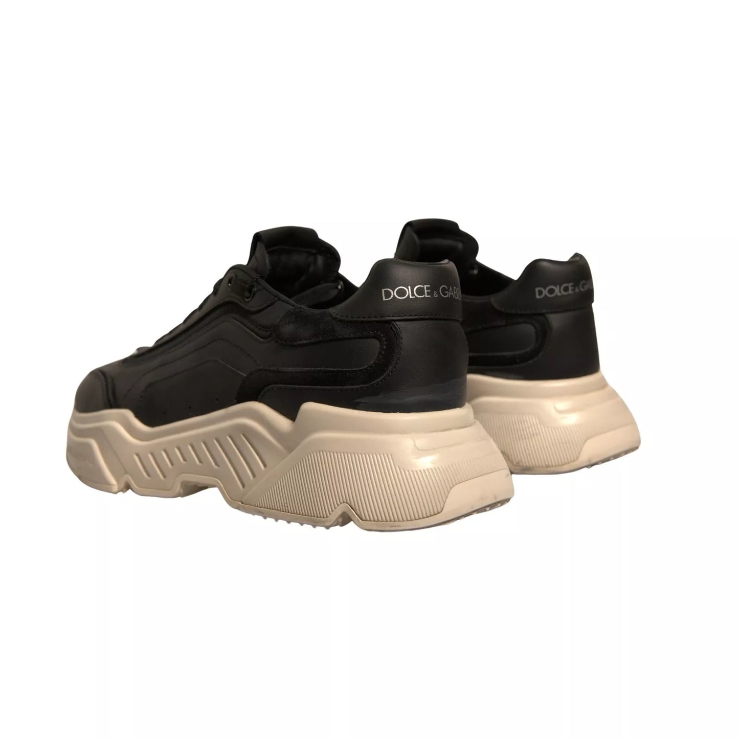 Dolce & Gabbana Black White Daymaster Low Top Sneaker Shoe by Dolce & Gabbana