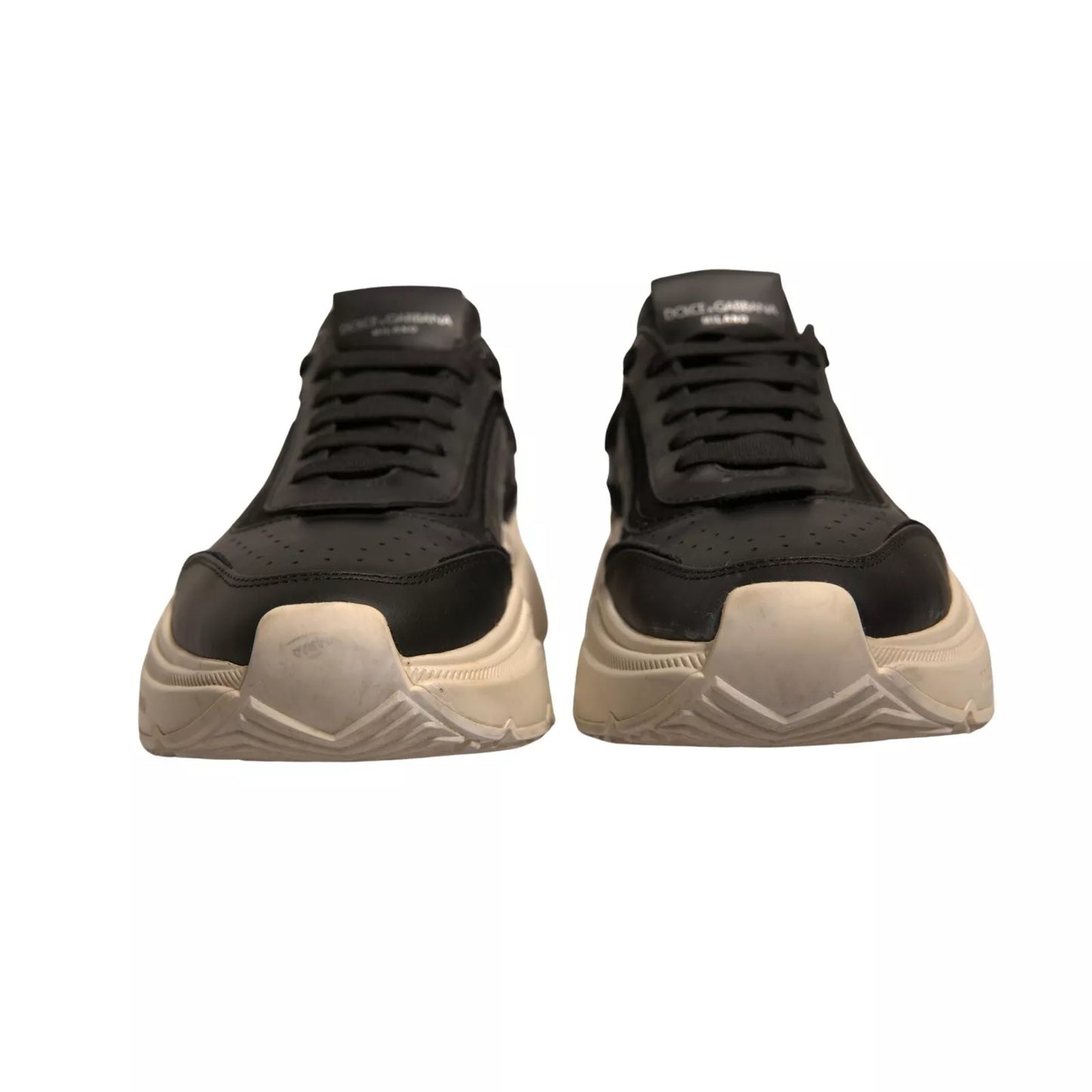 Dolce & Gabbana Black White Daymaster Low Top Sneaker Shoe by Dolce & Gabbana