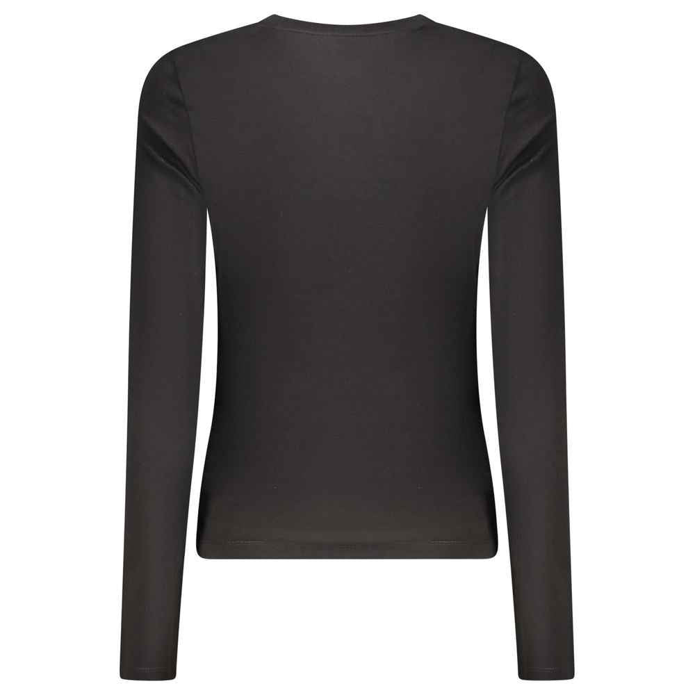 Guess Jeans Black Cotton Tops & T-Shirt