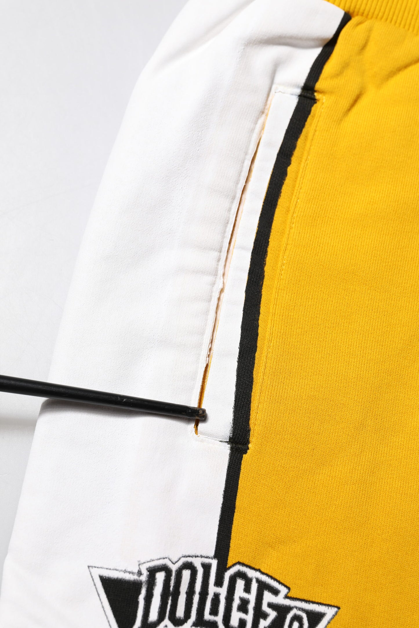 Pantalon de jogging décontracté en coton jaune Dolce & Gabbana