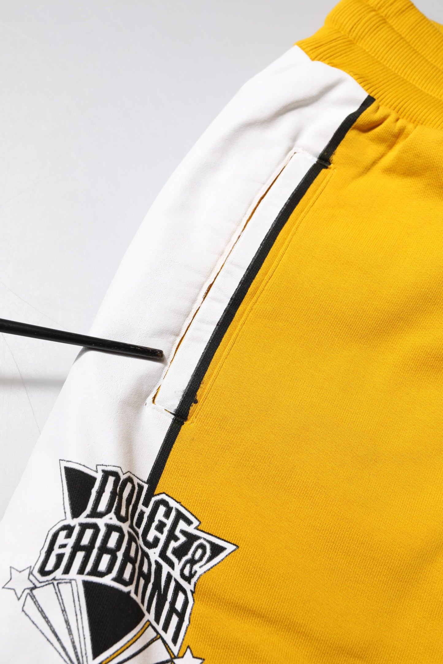 Pantalon de jogging en coton jaune Dolce & Gabbana