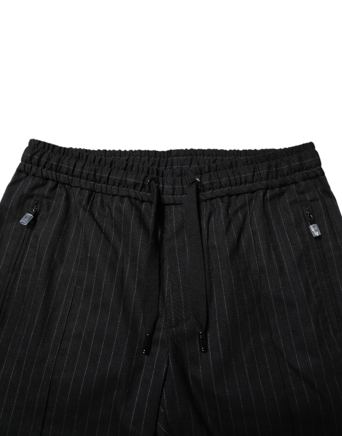 Pantalon de jogging en laine à rayures noires Dolce & Gabbana pour homme