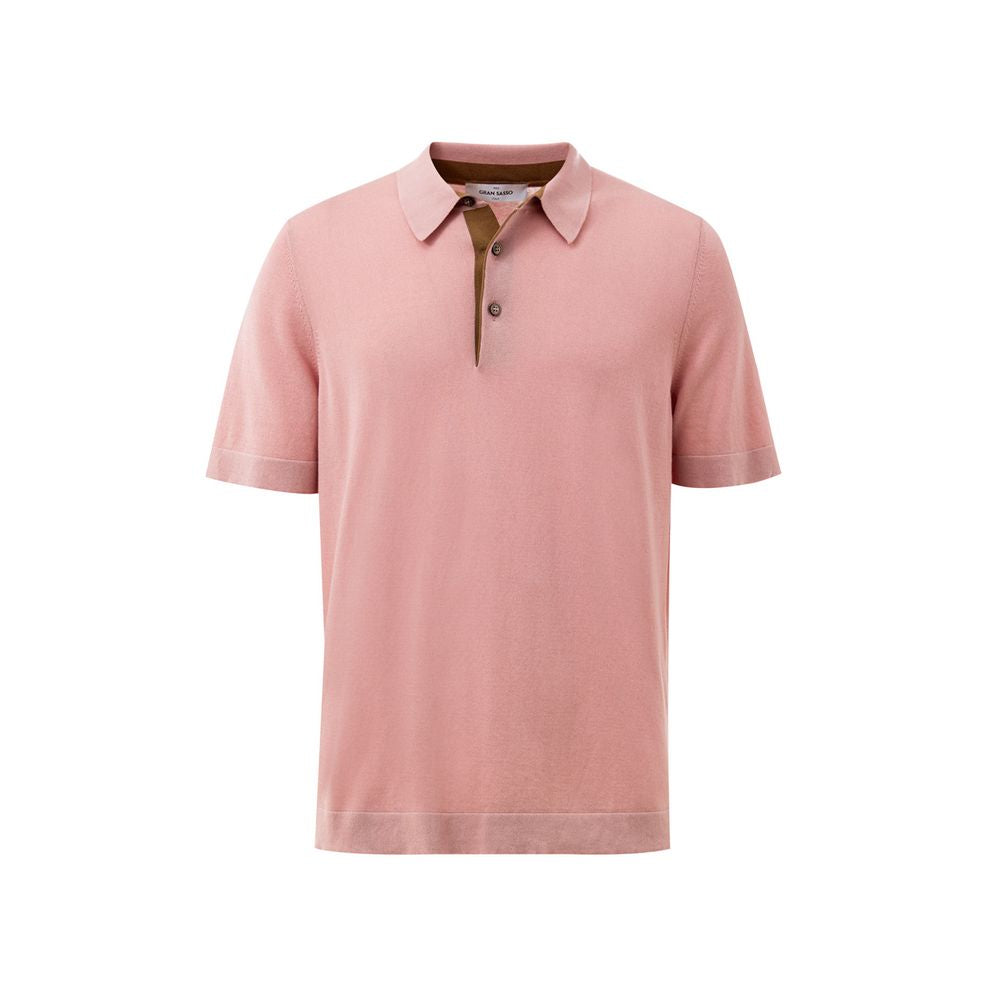 Polo en coton rose Gran Sasso
