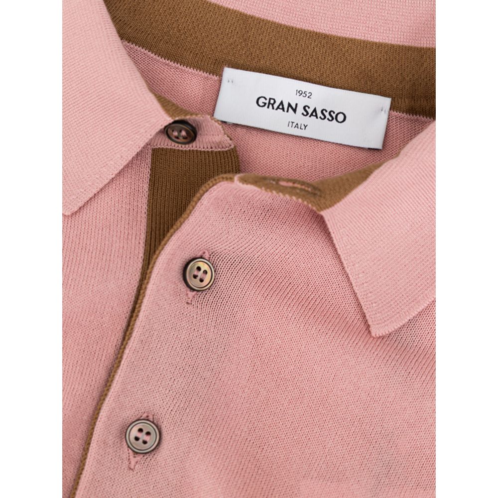 Polo en coton rose Gran Sasso
