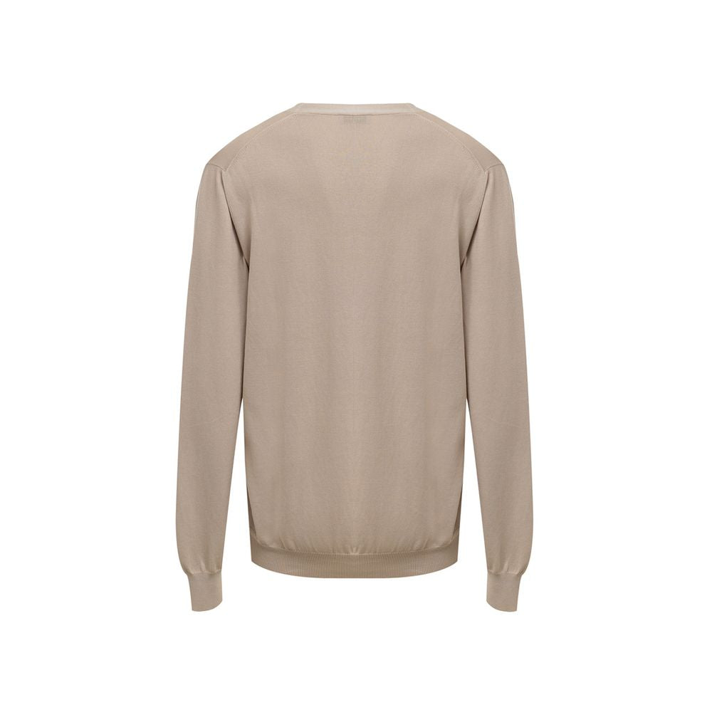 Cardigan en coton beige Gran Sasso