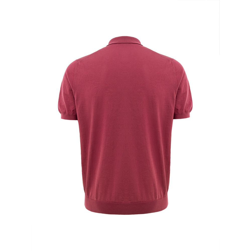 Polo en coton rouge Gran Sasso