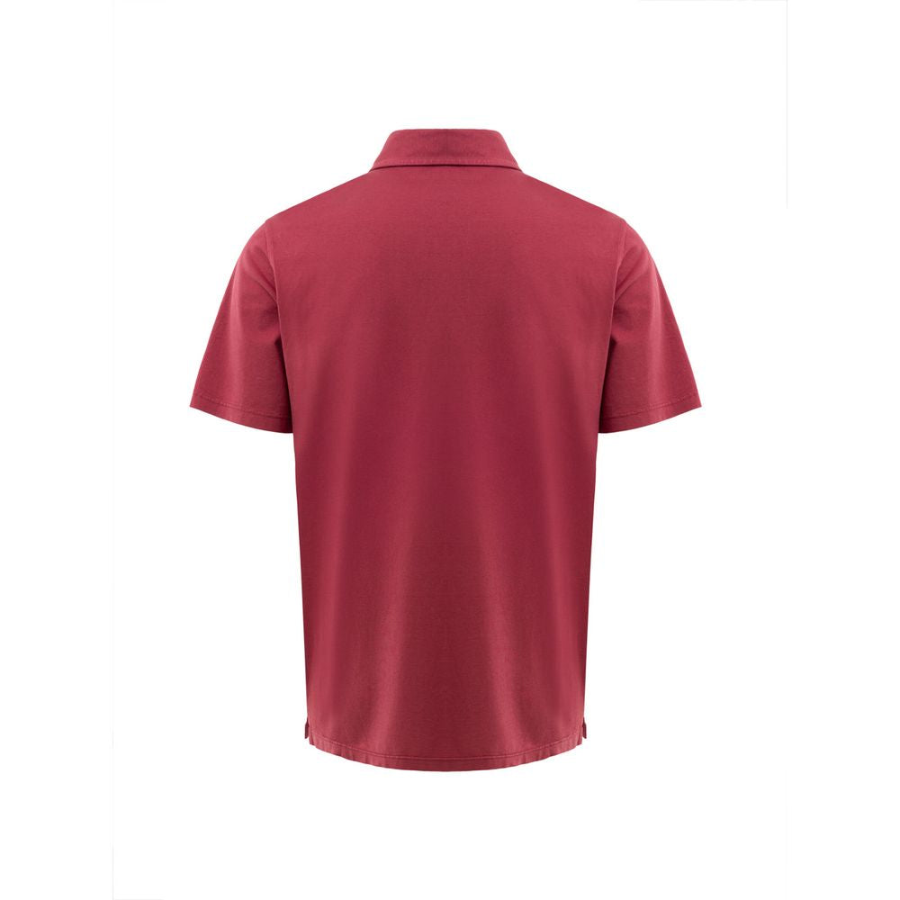 Polo en coton rouge Gran Sasso