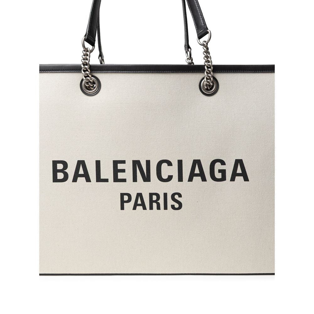 Pull en coton gris Balenciaga