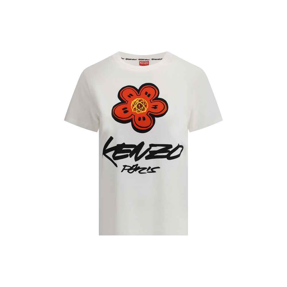 Kenzo Futura Cotton T Shirt Signature Flower Graphic