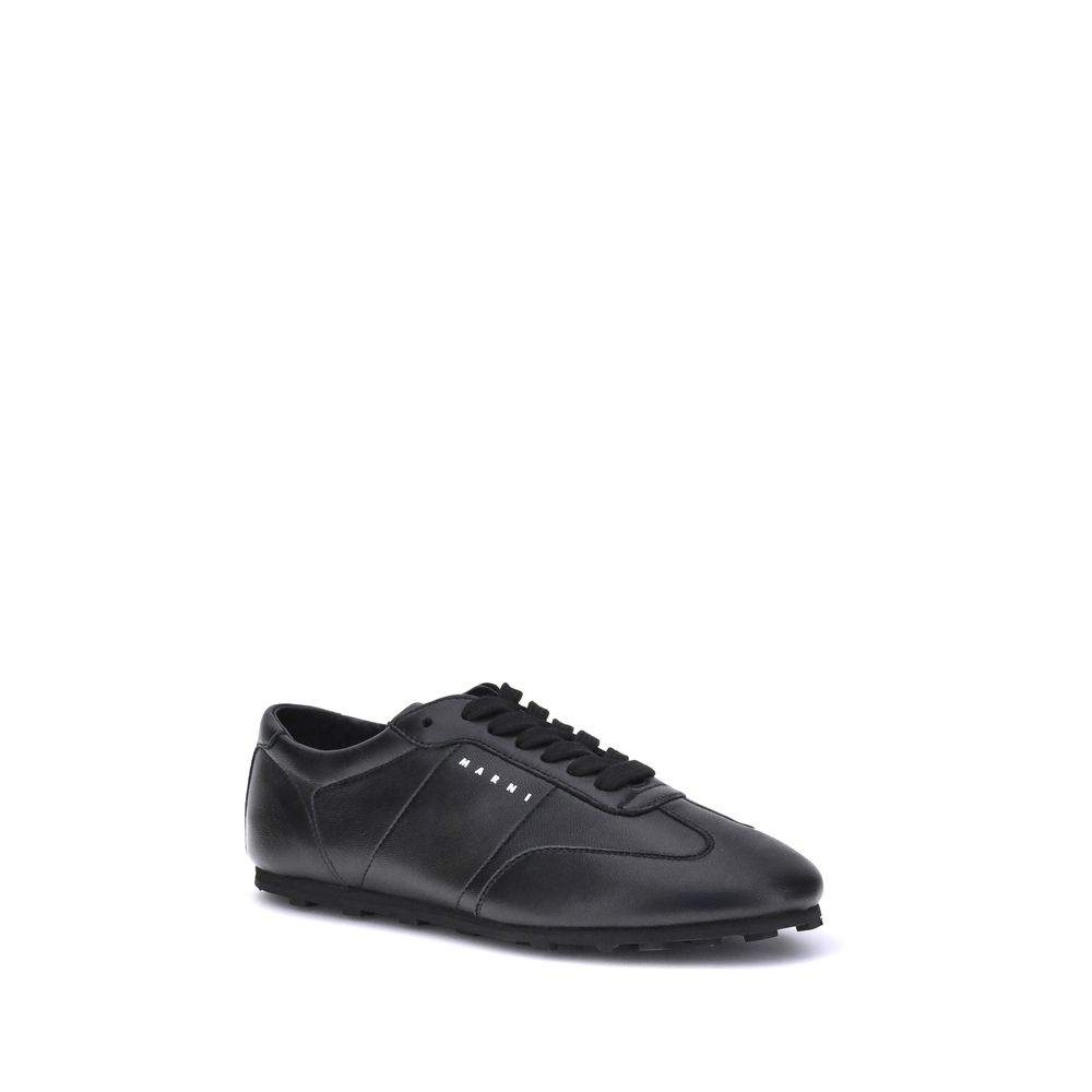 Marni Softy Soccer Sneakers Soft Nappa Leather White