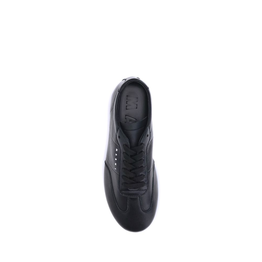 Marni Softy Soccer Sneakers Soft Nappa Leather White