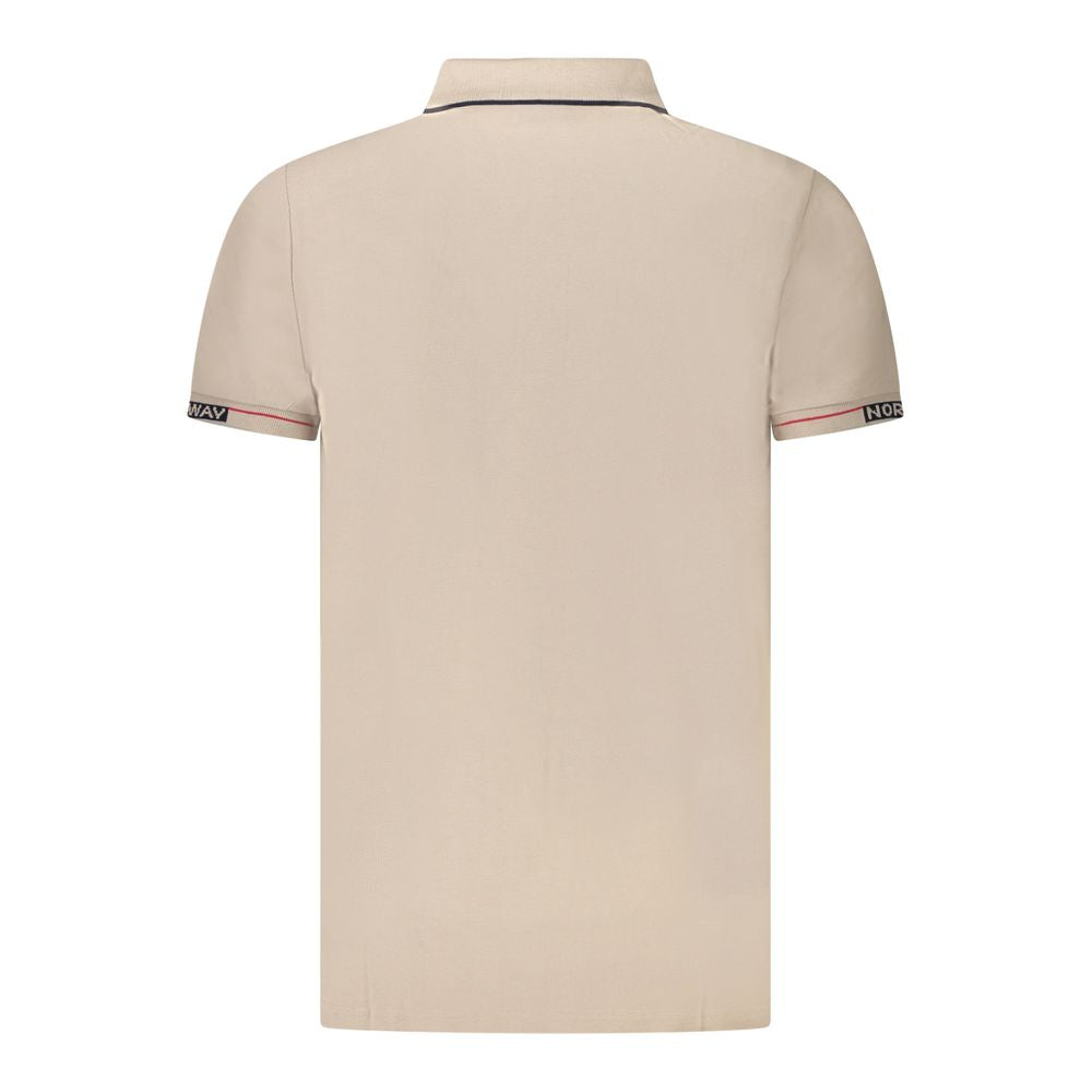 Polo homme en coton beige Norvège 1963