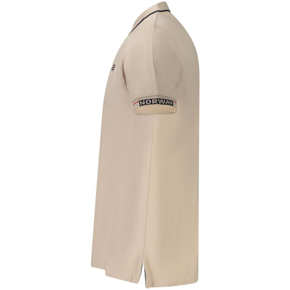 Polo homme en coton beige Norvège 1963
