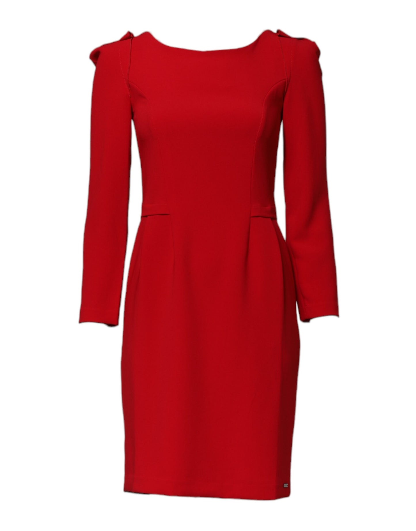 Robe fourreau rouge à manches longues au-dessus du genou Armani Exchange