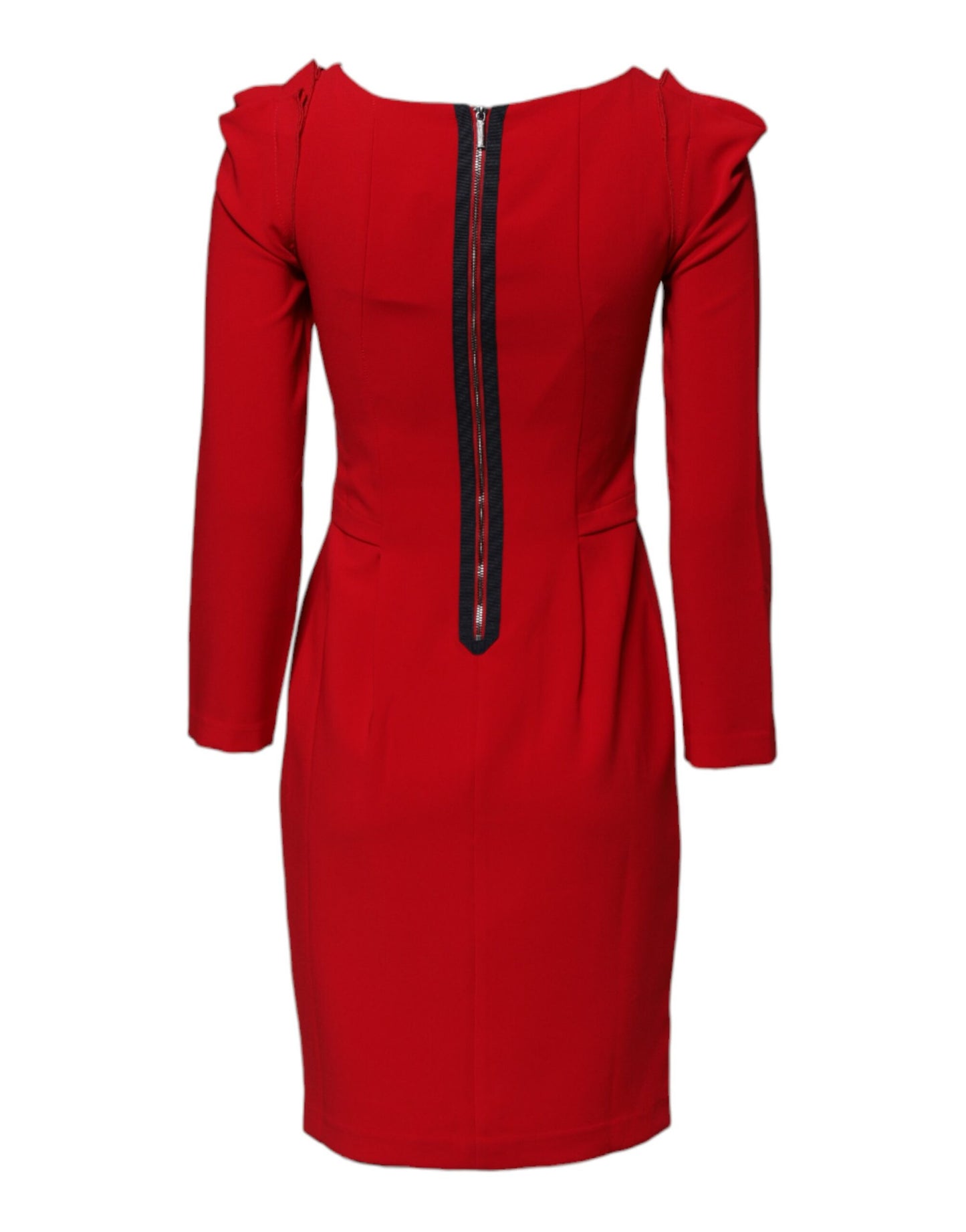 Robe fourreau rouge à manches longues au-dessus du genou Armani Exchange