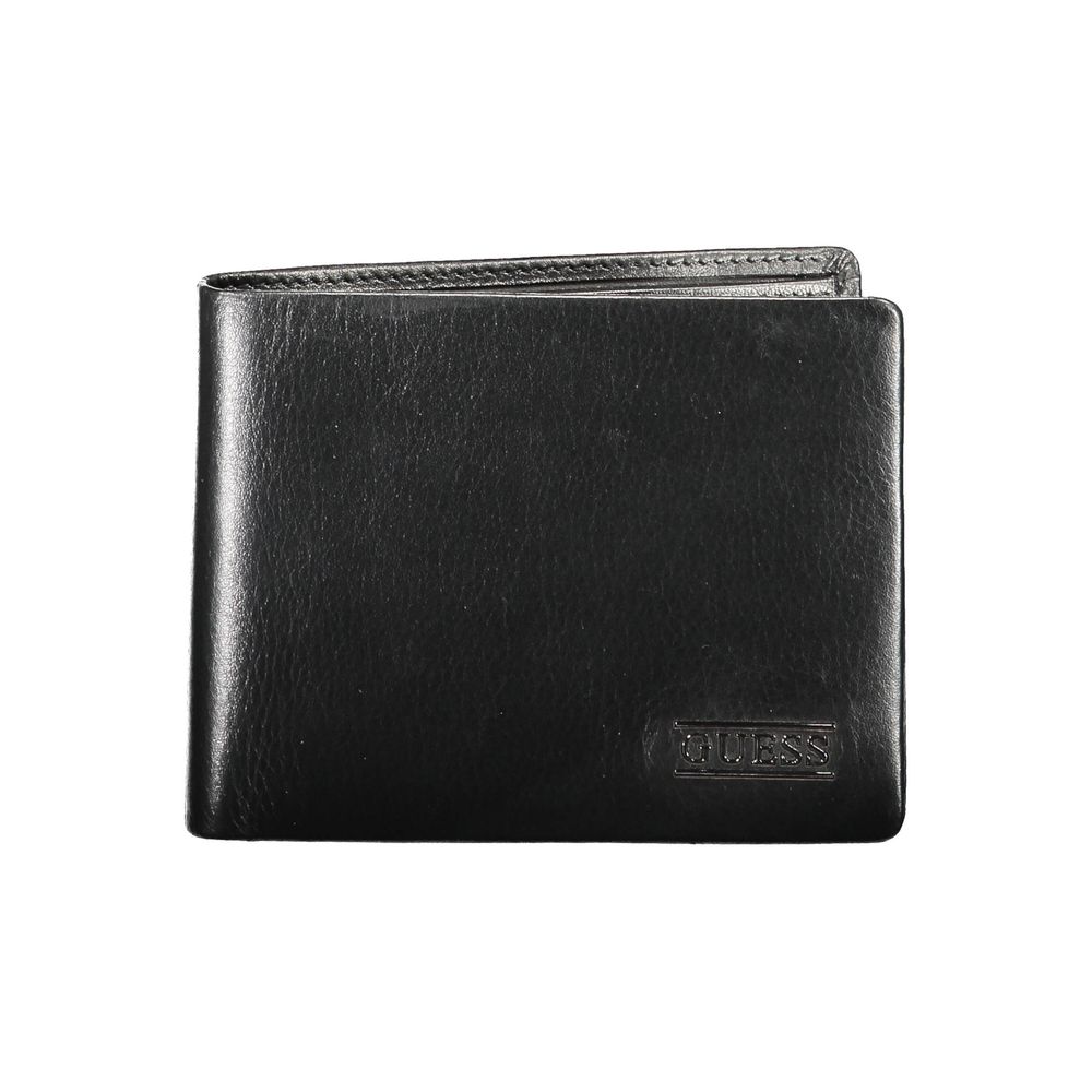 Portefeuille Guess Jeans en cuir noir