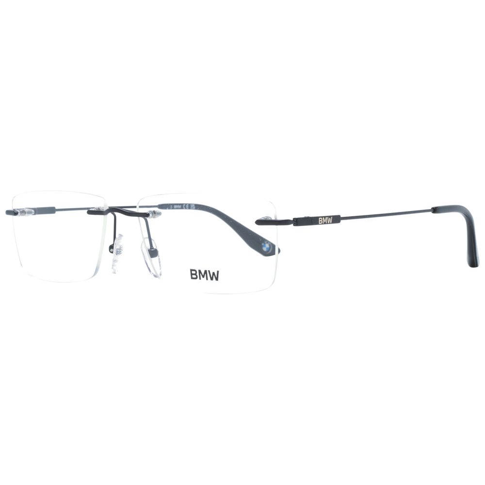 BMW Titanium Rimloos Brilframe Zwart 56 Luxe Premium Mannen
