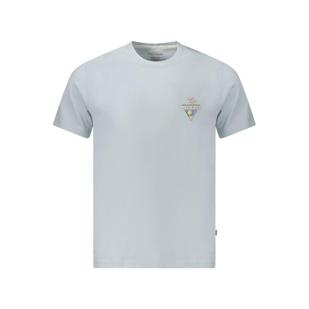 T-shirt en coton bleu Guess Jeans