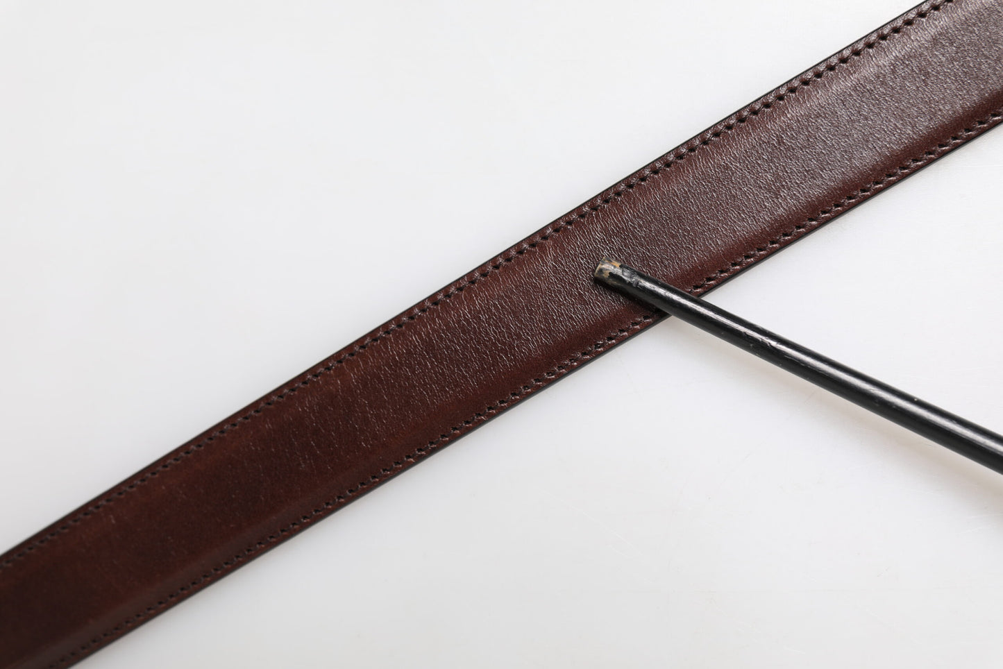 Ceinture classique à boucle logo en métal argenté marron Dolce & Gabbana