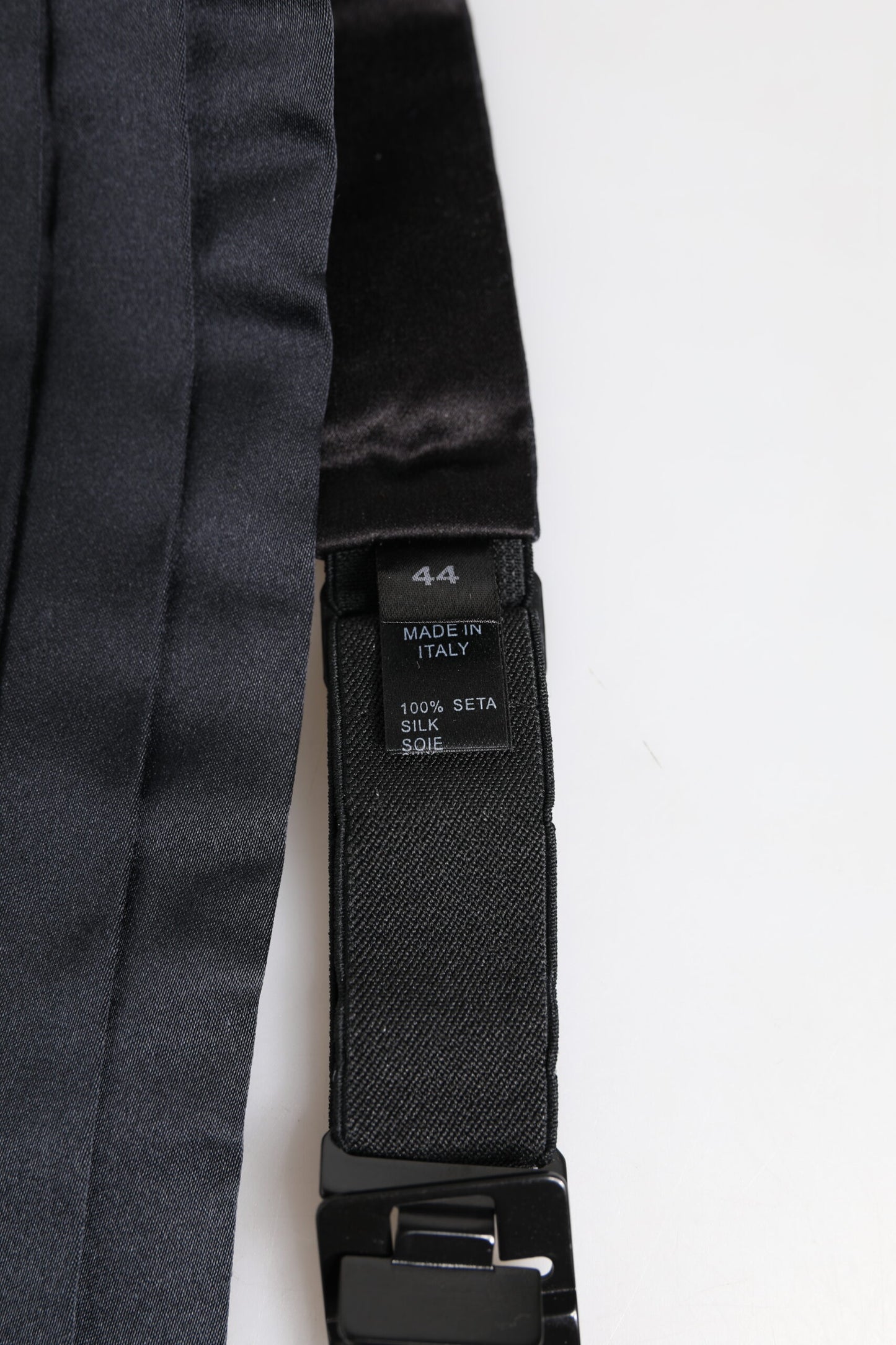 Ceinture Dolce & Gabbana bleu foncé 100 % soie