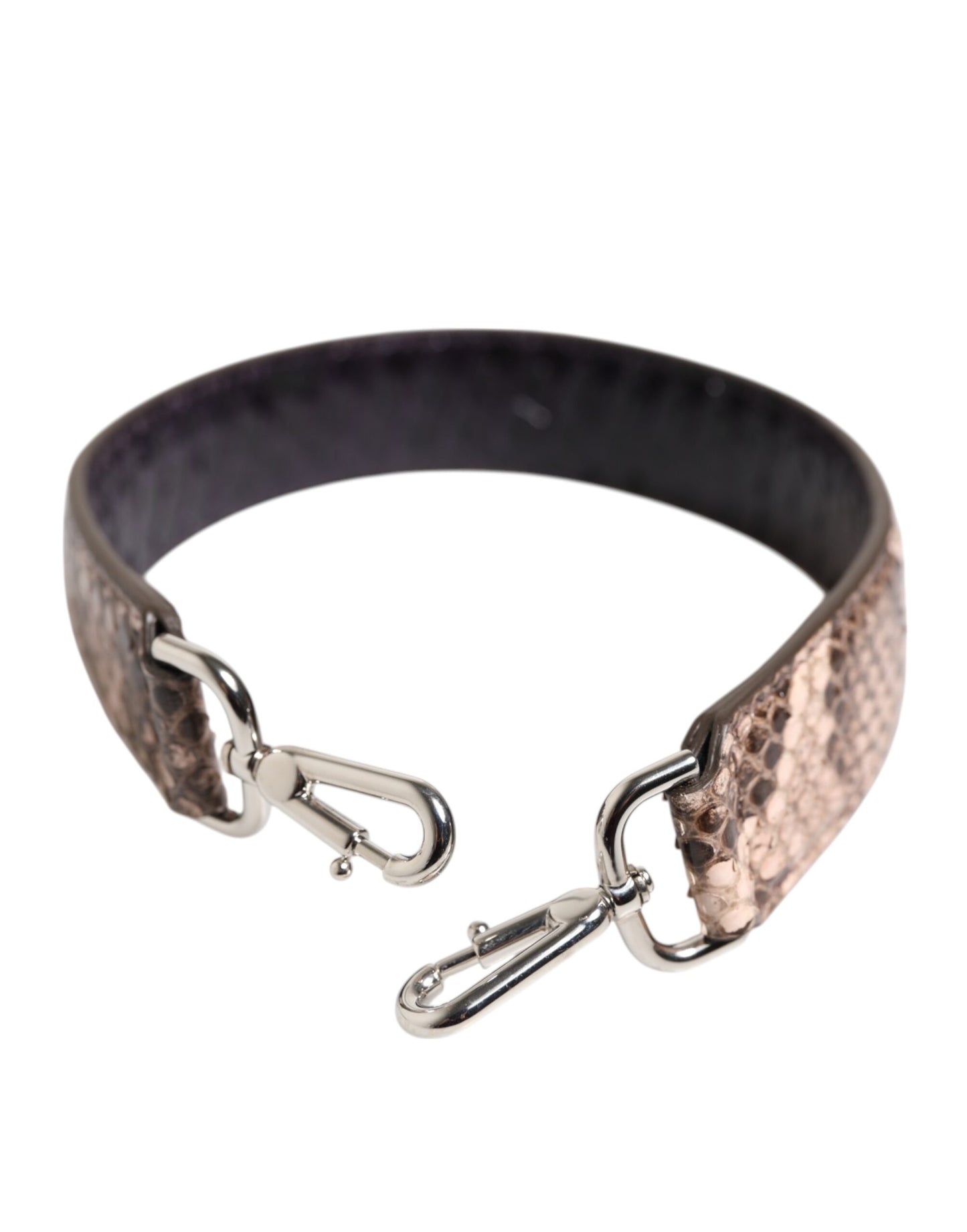 Bandoulière accessoire pour sac à main en cuir exotique marron Dolce & Gabbana