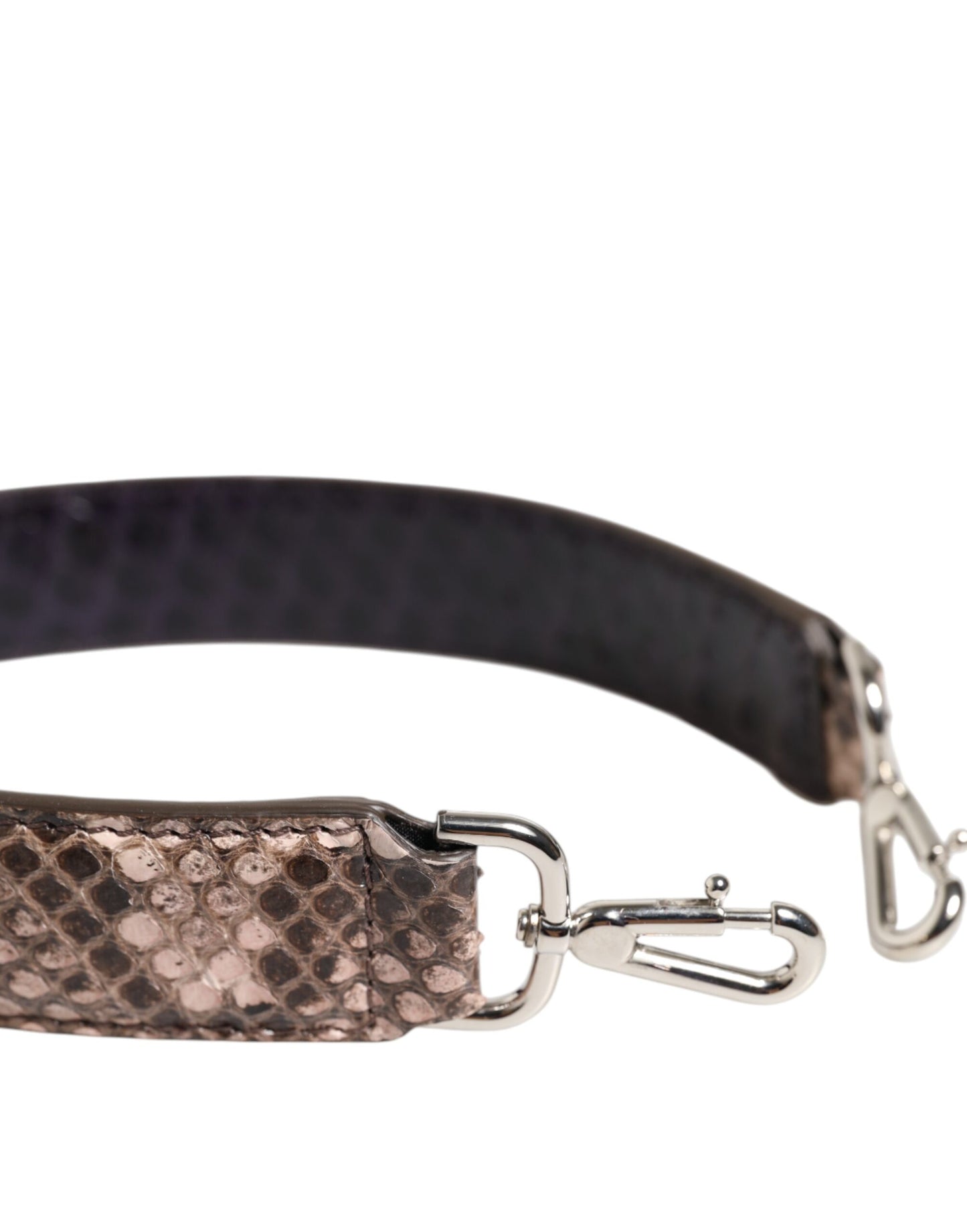 Bandoulière accessoire pour sac à main en cuir exotique marron Dolce & Gabbana