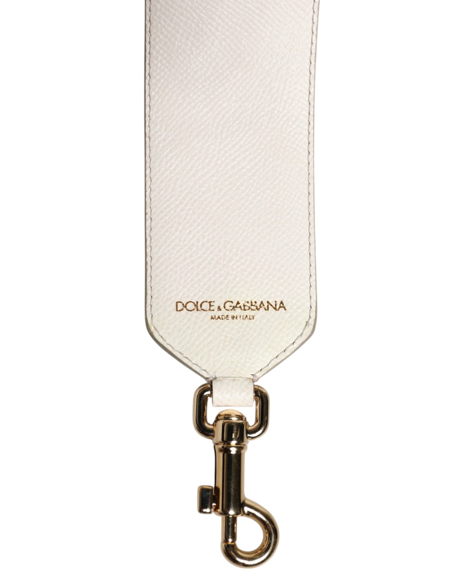 Bandoulière à clous en cuir à fleurs blanches et bleues Dolce & Gabbana