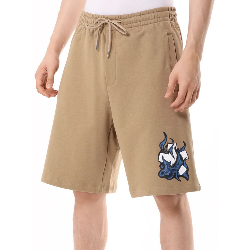 Comme Des Fuckdown Brown Cotton Shorts