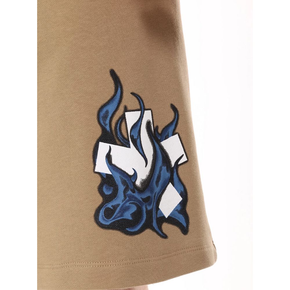 Comme Des Fuckdown Brown Cotton Shorts