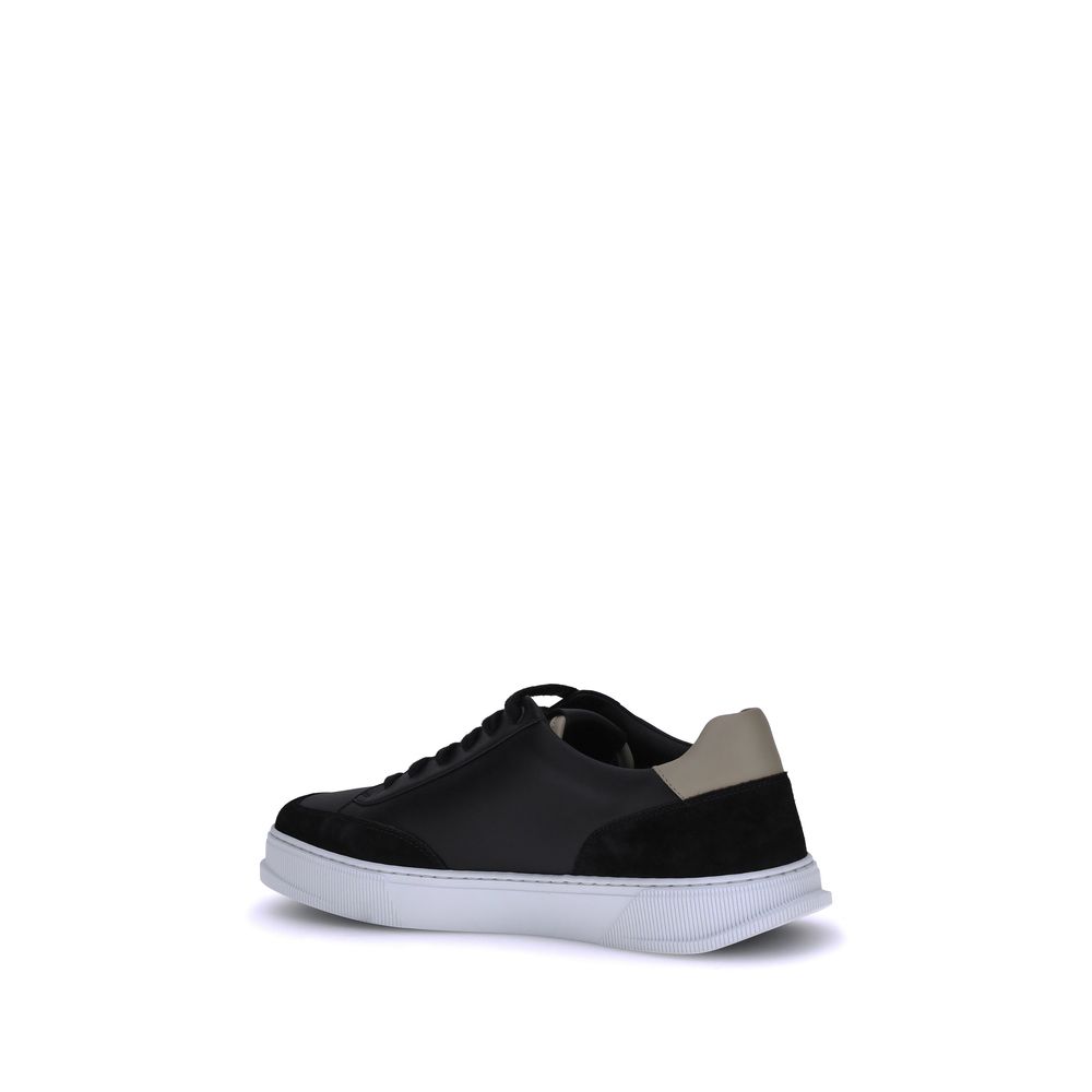 Ferragamo Gancini Leather Sneakers - Tone On Tone Lux