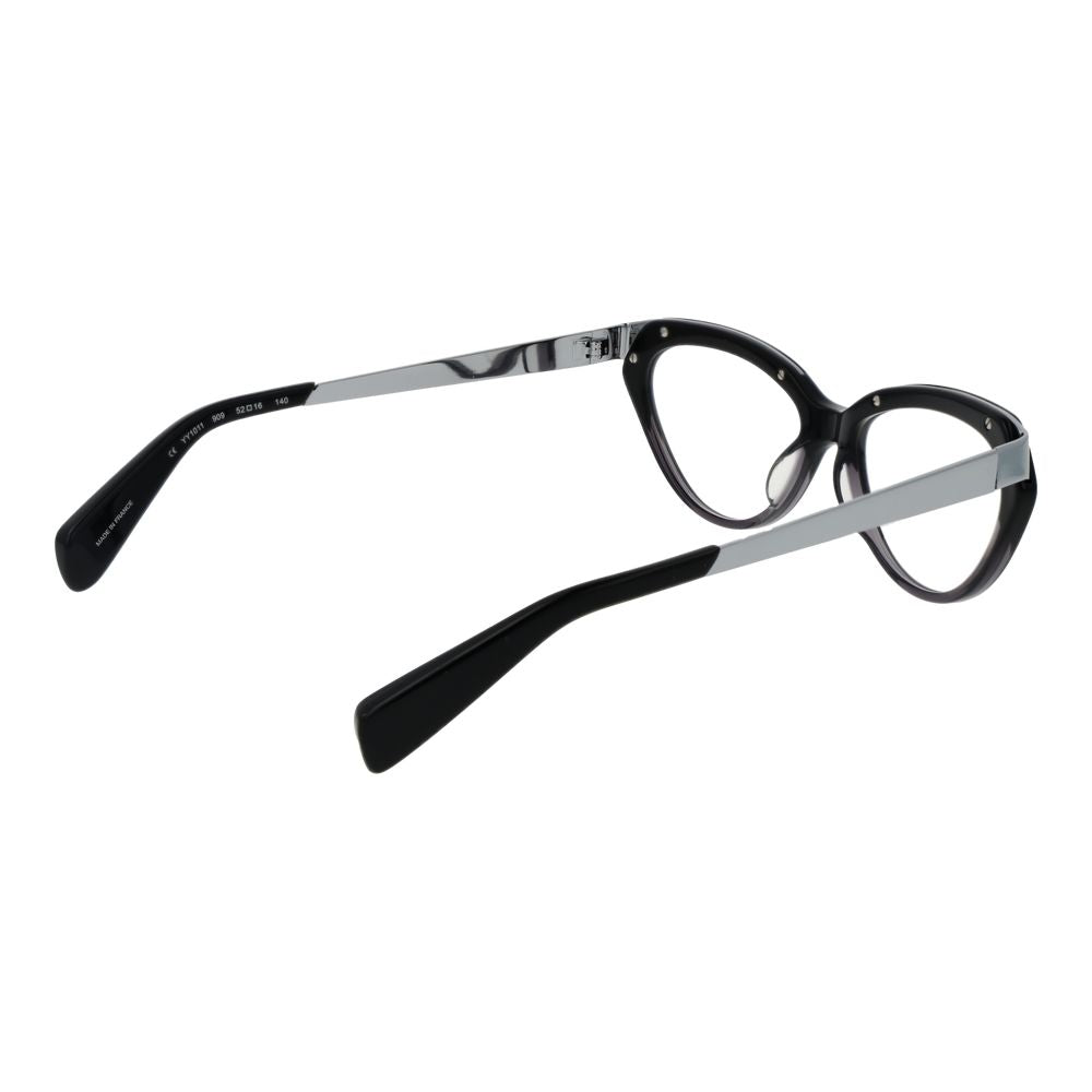 Montures optiques unisexes noires Yohji Yamamoto