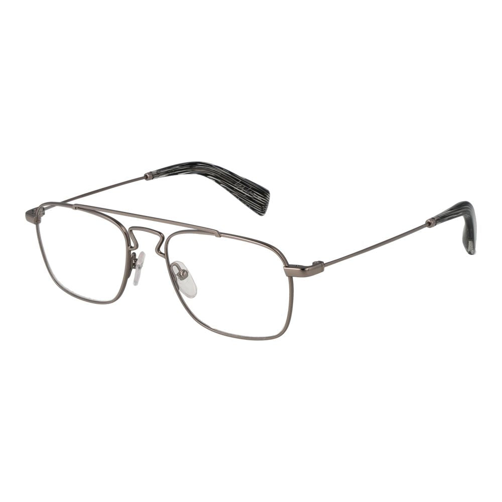 Montures optiques unisexes argentées Yohji Yamamoto