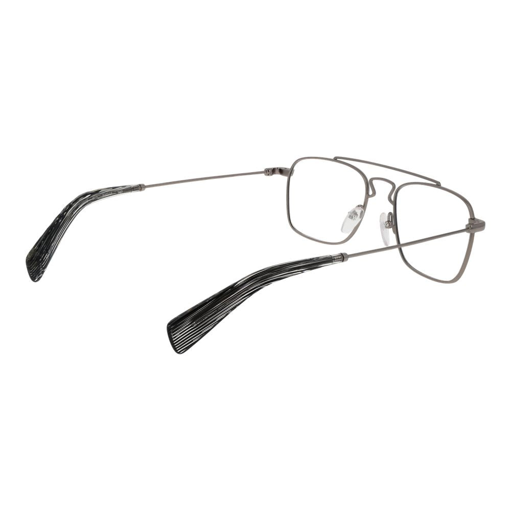 Montures optiques unisexes argentées Yohji Yamamoto