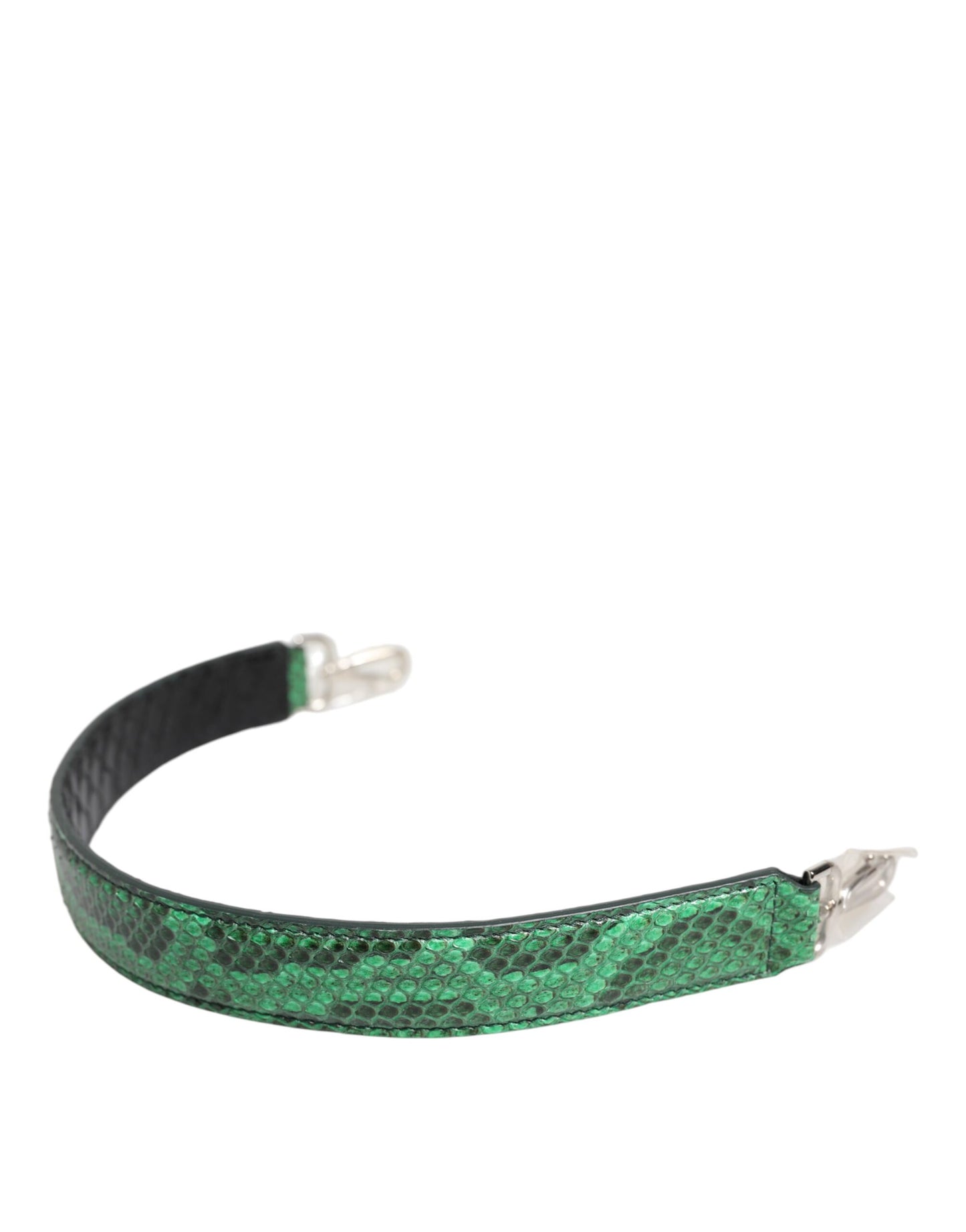 Sac bandoulière en cuir exotique noir et vert Dolce & Gabbana